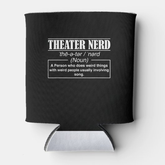 Actrice Nerd Definitie Stage Acter Lovers Acteur Blikjeskoeler (Voorkant)