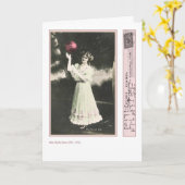 Actrice Phyllis Dare Wenskaart Kaart (Gele Bloem)