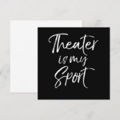 Actrice Quote Acteurs acteren Acteren is mijn spor Bedankkaart (Voorkant / Achterkant)