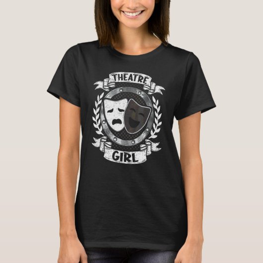 Actrice van theatermeisjes t-shirt (Voorkant)
