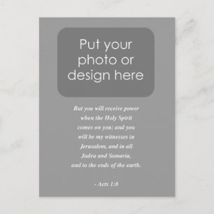 ACTS 1:8 Bijbelversie Briefkaart