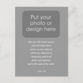 ACTS 1:8 Bijbelversie Briefkaart (Voorkant)