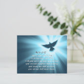 Acts 2:17 Ik zal mijn geest, Bijbelversie uitgiete Briefkaart (Staand voorkant)