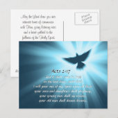 Acts 2:17 Ik zal mijn geest, Bijbelversie uitgiete Briefkaart (Voorkant / Achterkant)