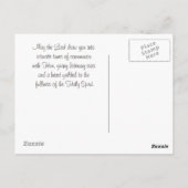 Acts 2:17 Ik zal mijn geest, Bijbelversie uitgiete Briefkaart (Achterkant)