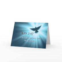 Acts 2:17 Ik zal mijn geest, Bijbelversie uitgiete
