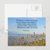 Acts 4:12 Er is ook geen redding in een andere. Briefkaart (Voorkant / Achterkant)