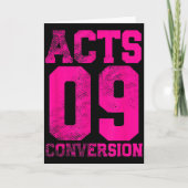 Acts 9 Conversion Bible Chapter Jersey Design Kaart (Voorkant)