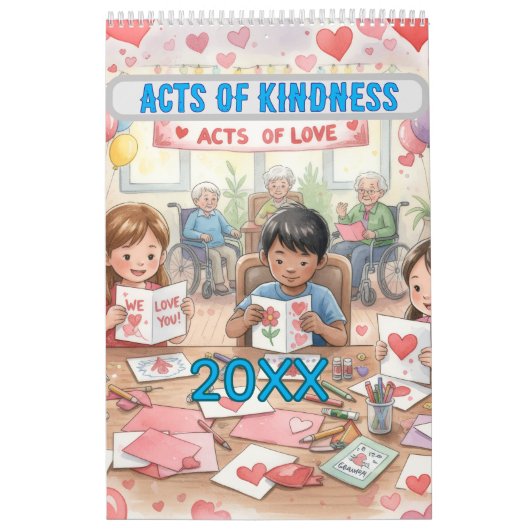 Acts of Kindness Every Month Calendar Kalender (Hoes)