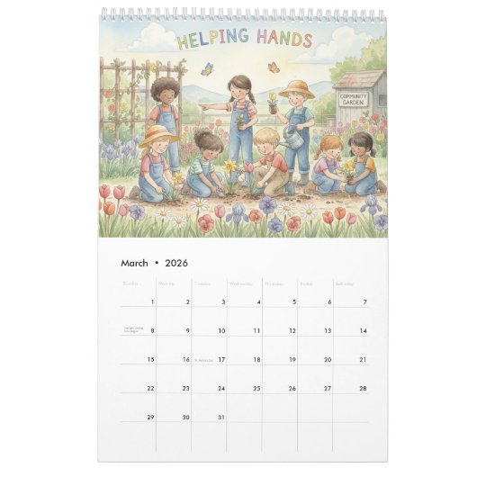 Acts of Kindness Every Month Calendar Kalender (Mar 2026)