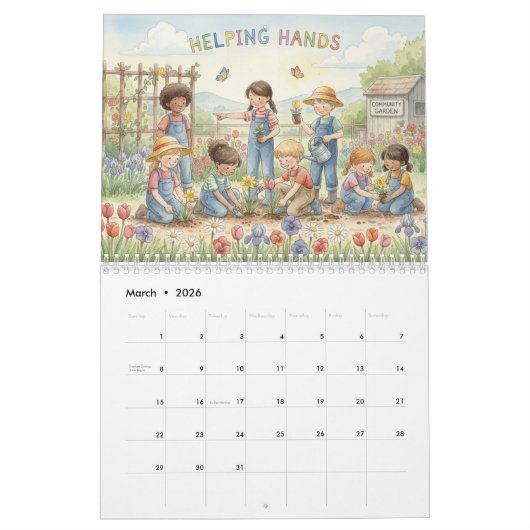 Acts of Kindness Every Month Calendar Kalender (Mar 2026)
