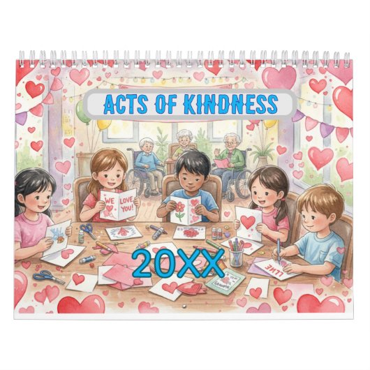 Acts of Kindness Every Month Calendar Kalender (Hoes)