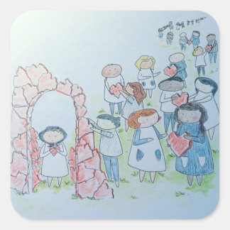 Acts of Kindness Vierkante Sticker