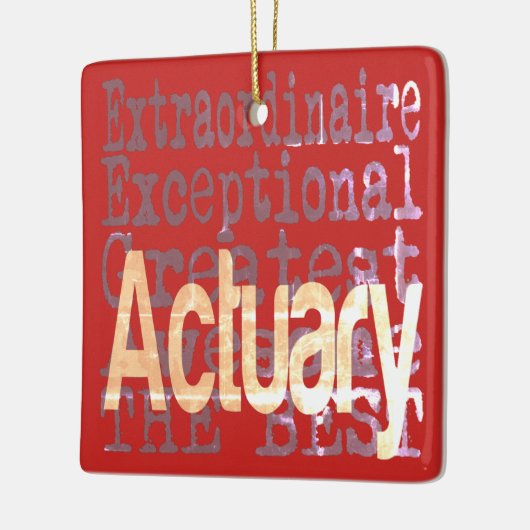 Actuaire extraordinaire keramisch ornament (Links)