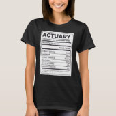 Actuaire voedingsinformatie t-shirt (Voorkant)