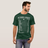 Actuariële analist Actuarial Analyst    TA-nalysat T-shirt (Voorkant volledig)