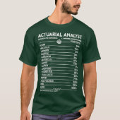 Actuariële analist Actuarial Analyst    TA-nalysat T-shirt (Voorkant)