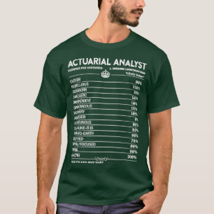 Actuariële analist Actuarial Analyst    TA-nalysat T-shirt