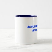 Actuariële Mok/beroep/rockgroep Tweekleurige Koffiemok (Center)