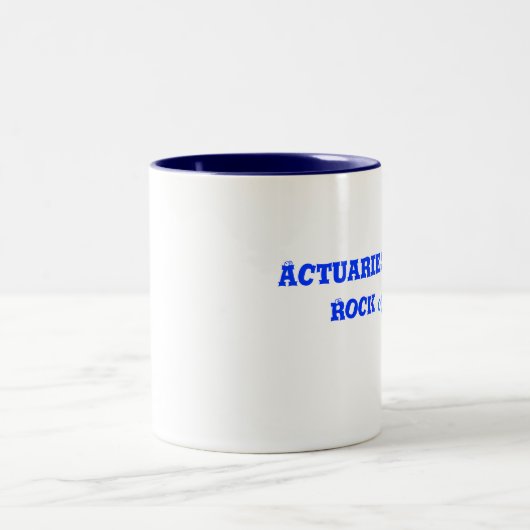 Actuariële Mok/beroep/rockgroep Tweekleurige Koffiemok (Center)
