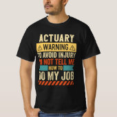 Actuariële waarschuwing t-shirt (Voorkant)