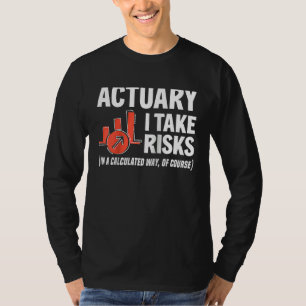 Actuaris I Neem Risico's Actuaris Raglan Honkbal T-shirt