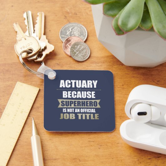 Actuaris Superhelden Nieuwigheid Sleutelhanger (Bureau)