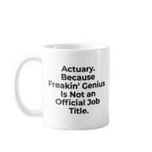 Actuaris. Want genialiteit is geen officiële baan