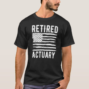 Actuarium-beroep in ruste Amerikaanse vlag Premium T-shirt