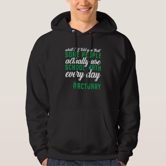 Actuary Actuaries Spreadsheet Risk Analysis Statis Hoodie (Voorkant)