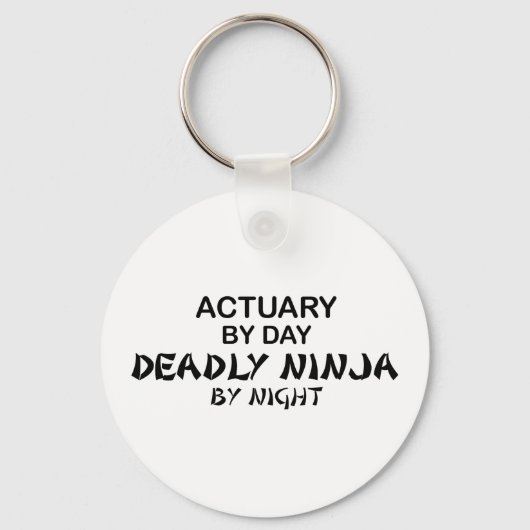 Actuary Deadly Ninja bij nacht Sleutelhanger (Voorkant)