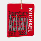 Actuary Extraordinaire CUSTOM Keramisch Ornament (Rechts)