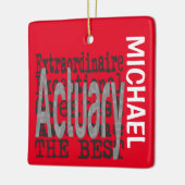 Actuary Extraordinaire CUSTOM Keramisch Ornament (Links)