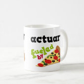 Actuary (Funny) Pizza Koffiemok (Voorkant rechts)