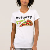 Actuary (Funny) Pizza T-shirt (Voorkant)