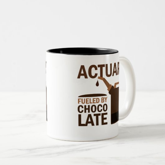 Actuary Gift (Funny) Tweekleurige Koffiemok (Voorkant rechts)