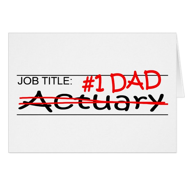 Actuary Job Dad (Voorkant Horizontaal)