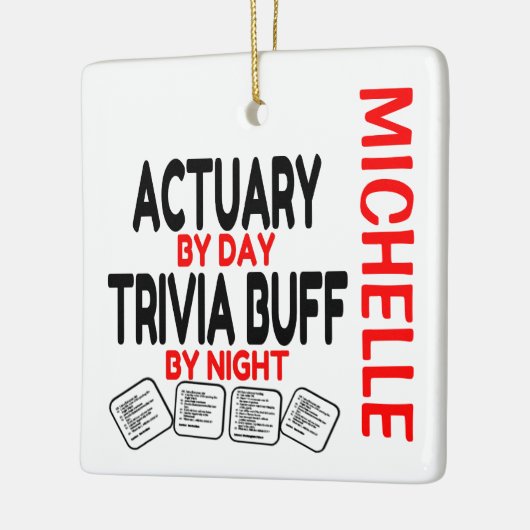 Actuary Looppas Trivia CUSTOM Keramisch Ornament (Links)