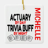 Actuary Looppas Trivia CUSTOM Keramisch Ornament (Voorkant)