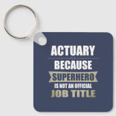 Actuary Superhero Novelty Sleutelhanger (Voorkant)
