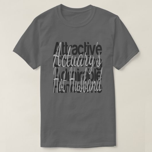 Actuarys Hot Husband T-shirt (Design voorkant)