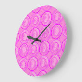 Actuele cirkels Achtergrond bloemen Roze Grote Klok (Hoek)