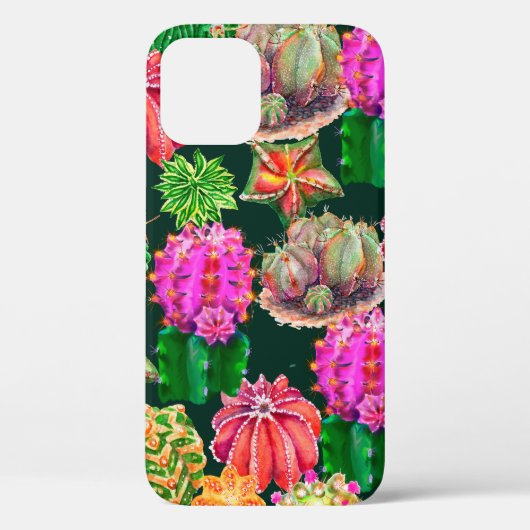 ?actus naadloze florale ondergrond, behangsel Case-Mate iPhone case (Achterkant)