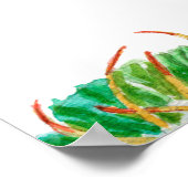 ?actus naadloze florale ondergrond, behangsel poster (Hoek)