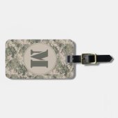 ACU Camo Camouflage Digitaal Monogram Bagagelabel (Voorkant horizontaal)