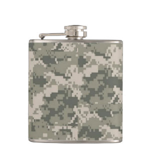 ACU Camo Camouflage Digitale Patroon Whiskey Flask Heupfles