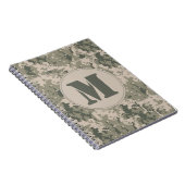 ACU Camo Camouflage Monogram Initiaal Notitieboek (Rechterzijde)