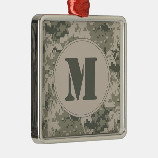 ACU Camo Camouflage Monogram Initiaal Ornament (Rechts)
