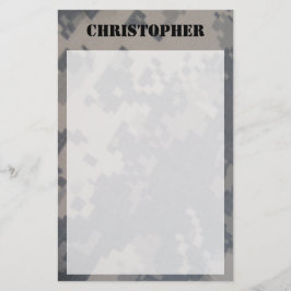 ACU Camo Personalized Briefpapier
