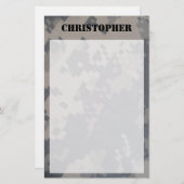 ACU Camo Personalized Briefpapier (Voorkant / Achterkant)